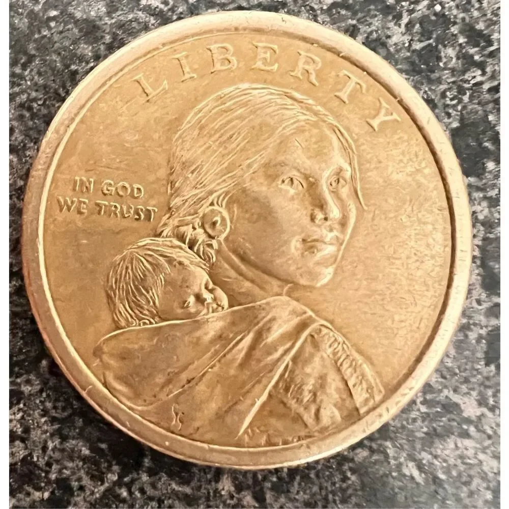 2010 D Rare Wampanoag Treaty of 1621 Native American & Sacagawea dollar coin